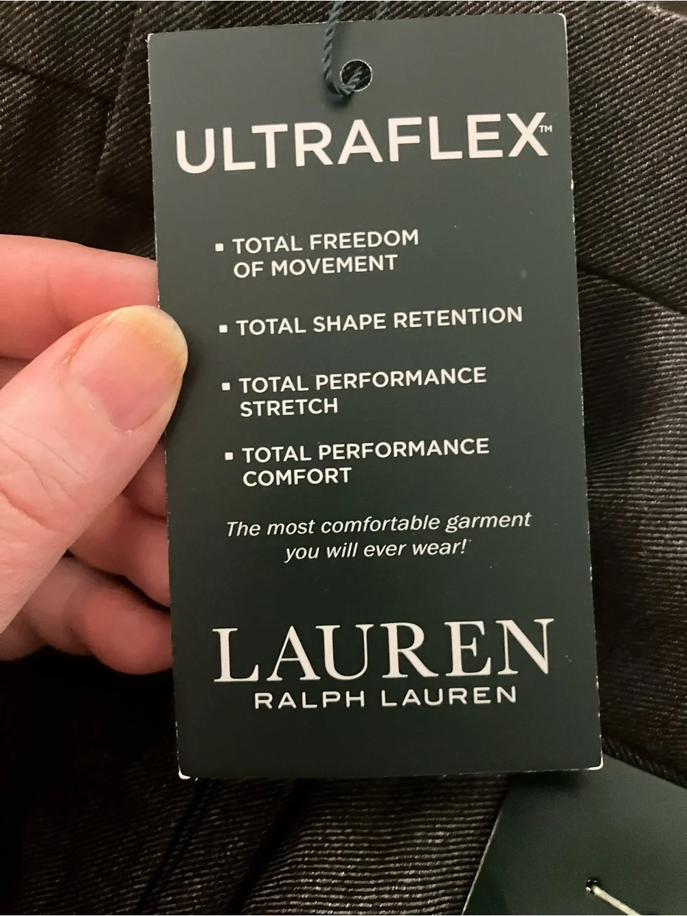 NWT Lauren Ralph Lauren Ultraflex Dress Pants Men 40x30 Grey Classic Fit Norton